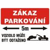 Zákaz parkování 5m  PAR21 A4 0,5mm plast