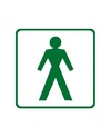 WC muži - symbol bez textu  DT034A 10x10cm fólie