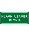 Hlavní uzávěr plynu  7832 21x9 samolepka