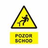 Pozor schod  1312 A4 plast