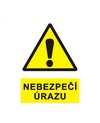Nebezpečí úrazu  1950 A4 plast