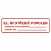 Elek.spotřebič povolen  DT029B 30x10cm fólie