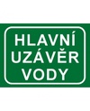 Hlavní uzávěr vody(text)  7833A A4 plast