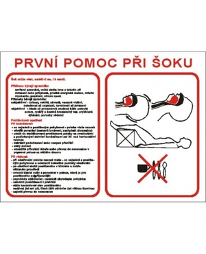 První pomoc při šoku  A3 Plast