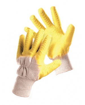Rukavice povrstvené FF HS-04-005 latex 10
