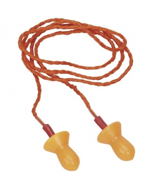 Tlumící zátky DeltaPlus CONICSOF010 se šňůrkou, silikonové 26dB  10 párů