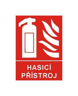 Hasicí přístroj  A4 samolepka