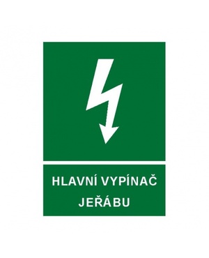Hlavní vypínač jeřábu  A4 plast