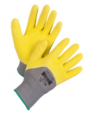 Rukavice povrstvené AERO LEXGRIP HALFBACK OPTIMAL 1989 latex