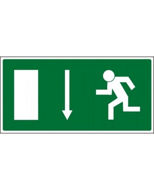 Nouzový východ  21x10,5cm plast