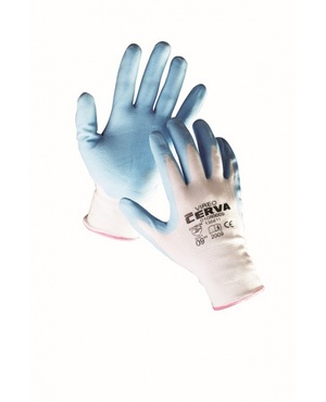 Rukavice povrstvené  VIREO nitril