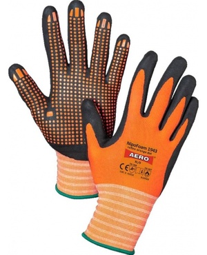 Rukavice povrstvené AERO NipoFoam Reflex Dot 1943 polyuretan