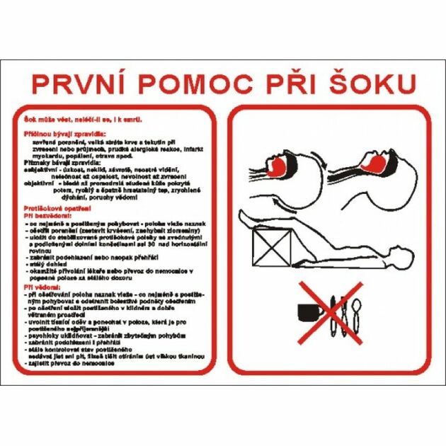 První pomoc při šoku  7789 A3 Plast