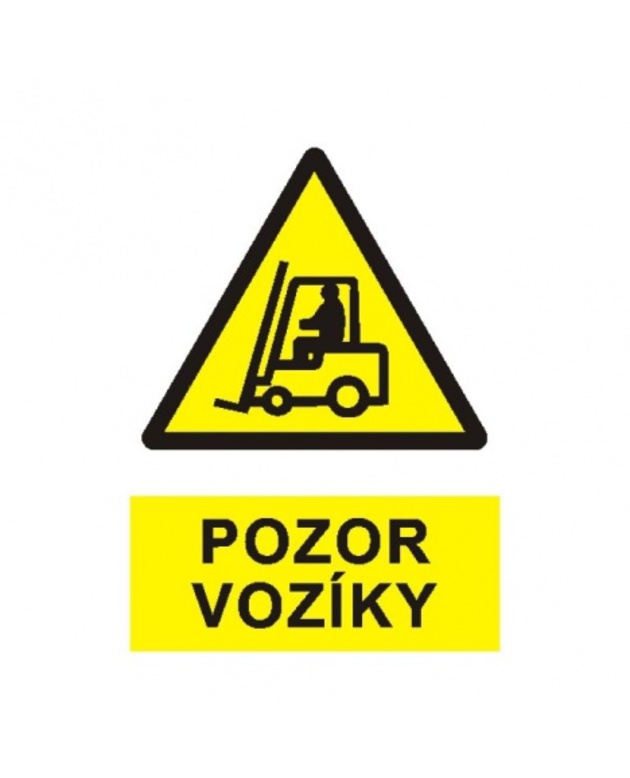 Pozor vozíky  1199D A4 plast