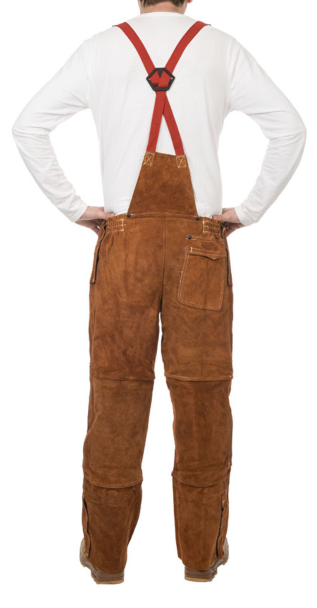 Kalhoty s laclem svářečské WELDAS Lava Brown 44-7440/7648