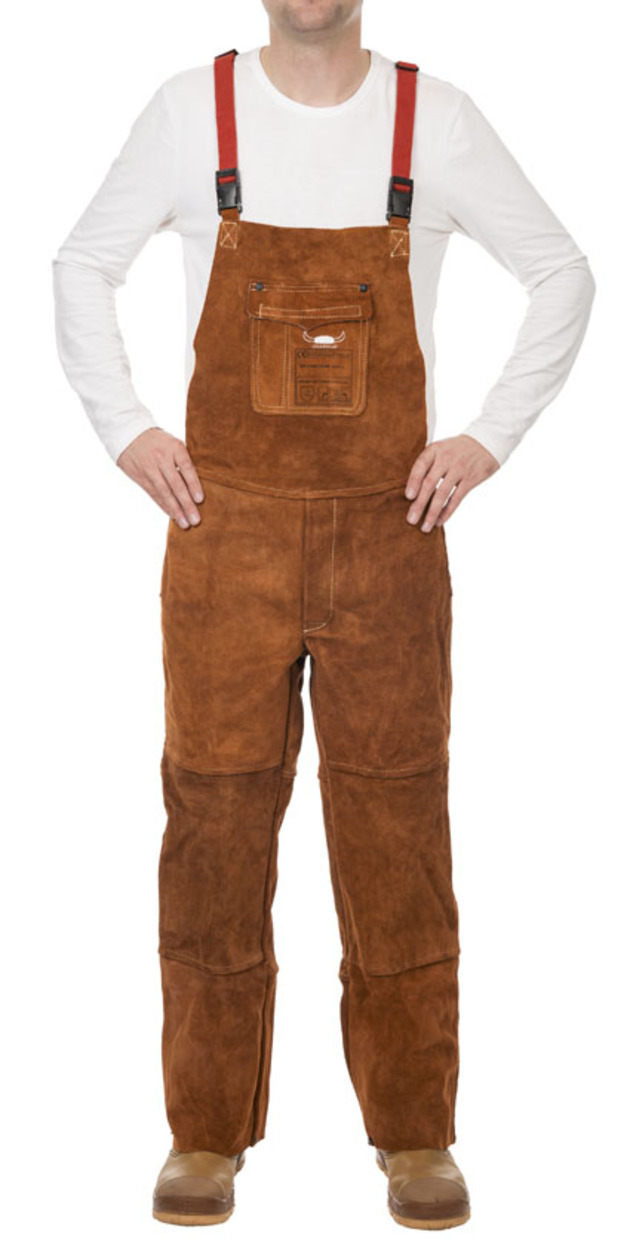 Kalhoty s laclem svářečské WELDAS Lava Brown 44-7440/7648