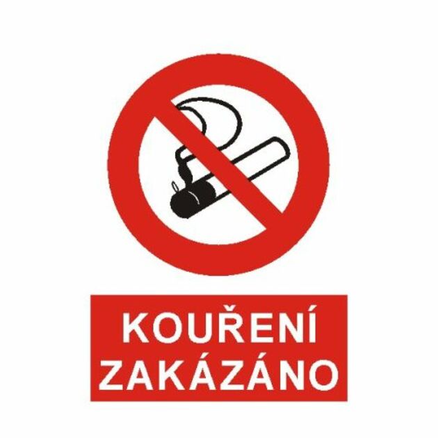 Kouření zakázáno  4202 A5 plast