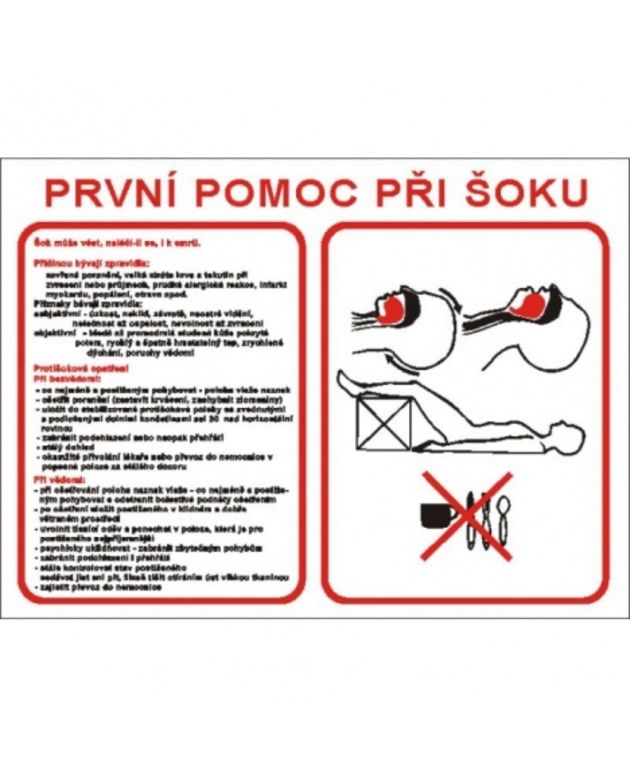 První pomoc při šoku  7789 A3 Plast