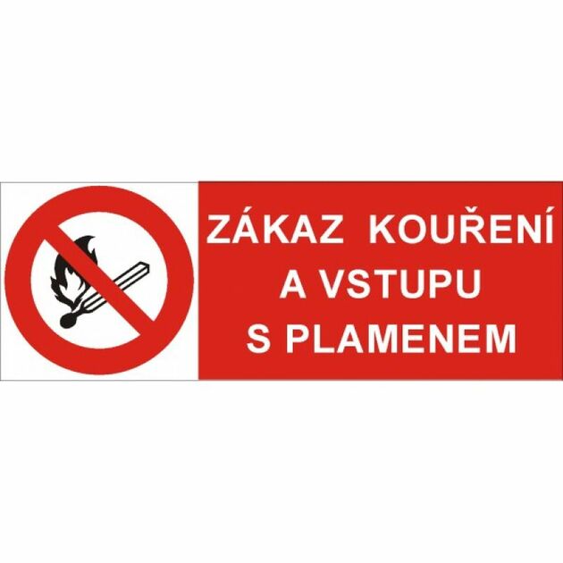 Zákaz kouření a vstupu s plamenem  4201A