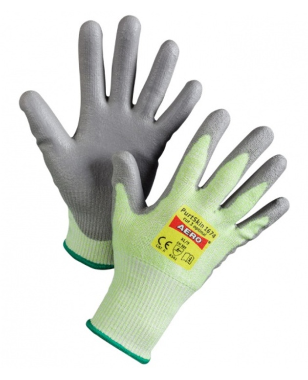 Rukavice protipořezové AERO PURTSKIN CUT3 OPTIMAL 1674 polyuretan