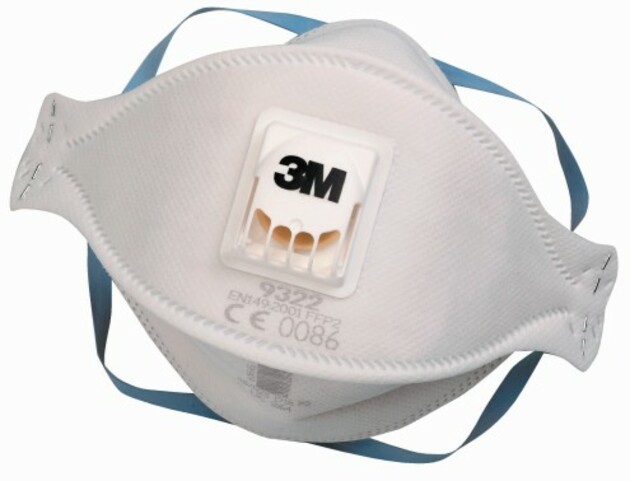 Respirátor 3M 9322+ FFP2 skládaný s ventilkem
