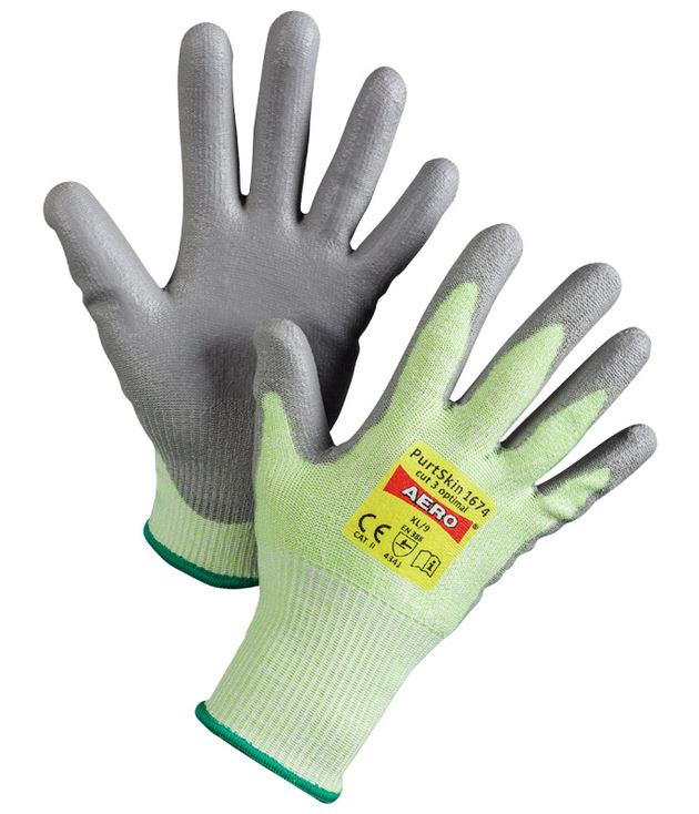 Rukavice protipořezové AERO PURTSKIN CUT3 OPTIMAL 1674 polyuretan