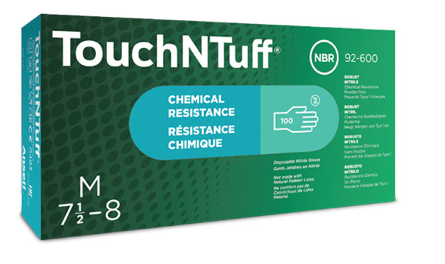 Rukavice jednorázové Ansell TOUCHNTUFF 92-600 nepudrované nitril
