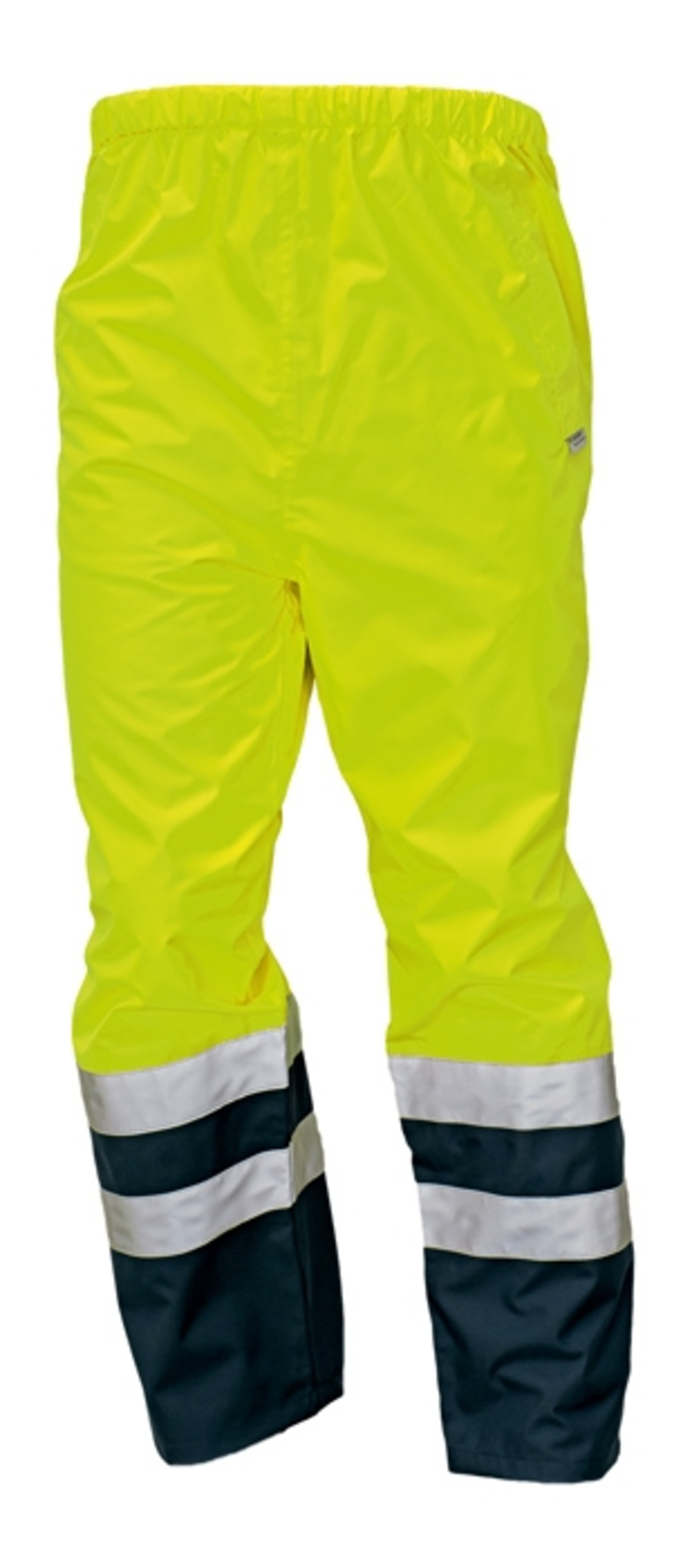 Kalhoty pracovní do pasu reflexní nepromokavé  EPPING NEW žlutá/modrá  S