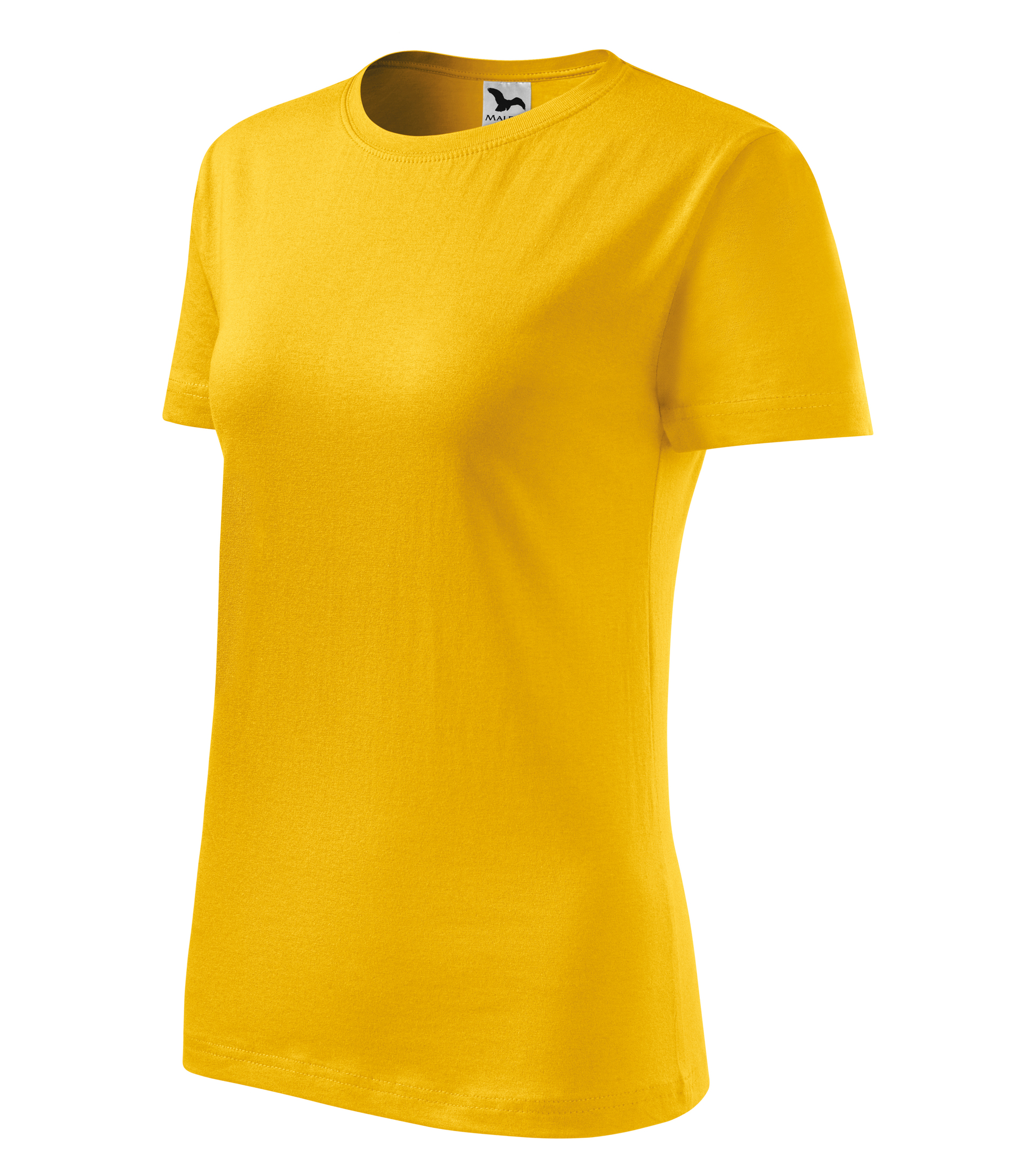 Levně MALFINI CLASSIC NEW dámské Tričko žlutá L