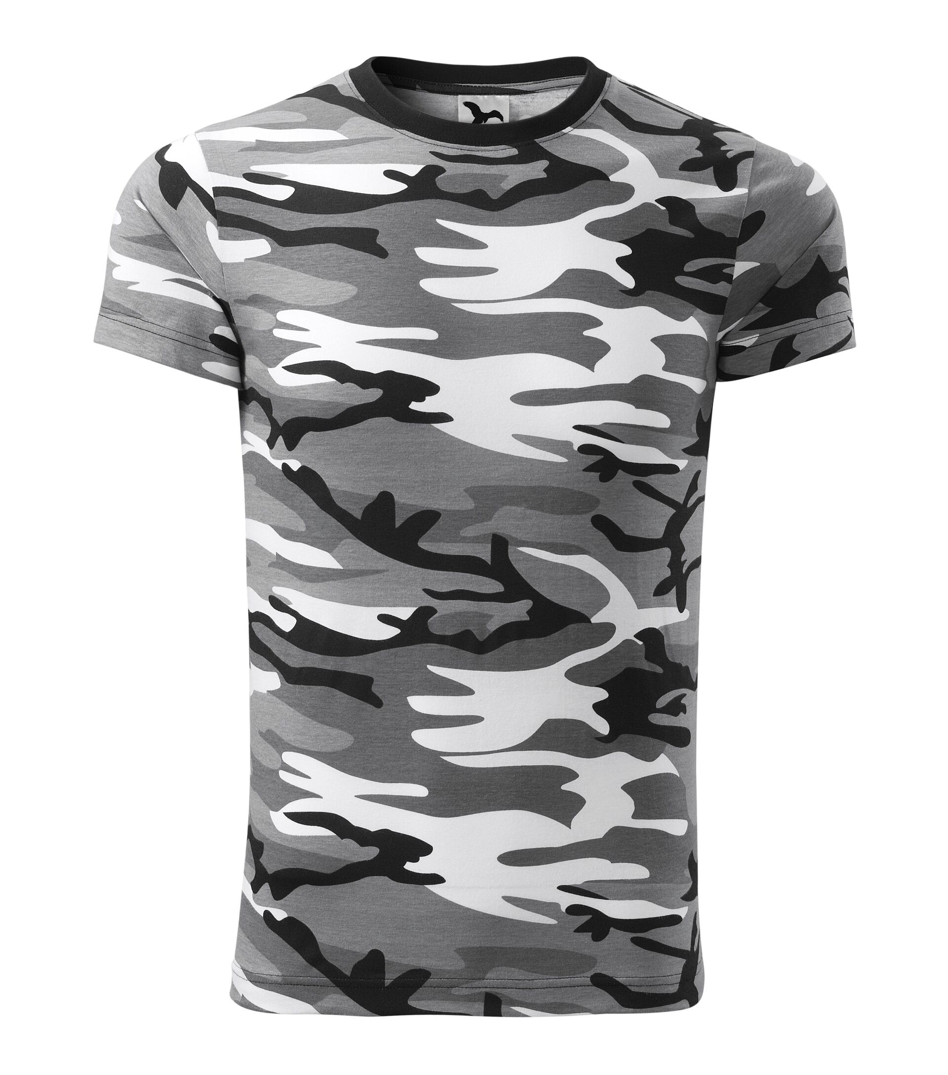 Levně MALFINI CAMOUFLAGE Tričko šedá S