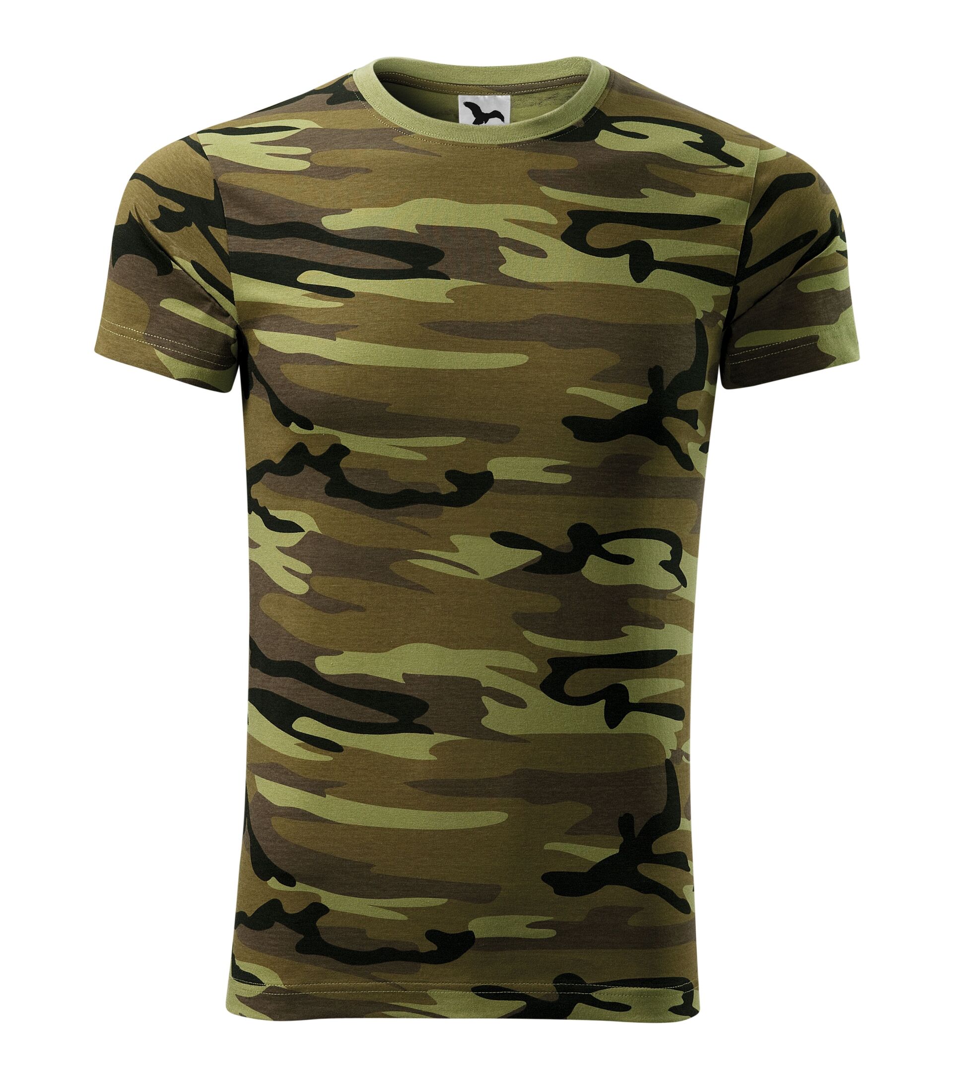 MALFINI CAMOUFLAGE Tričko zelená  3XL