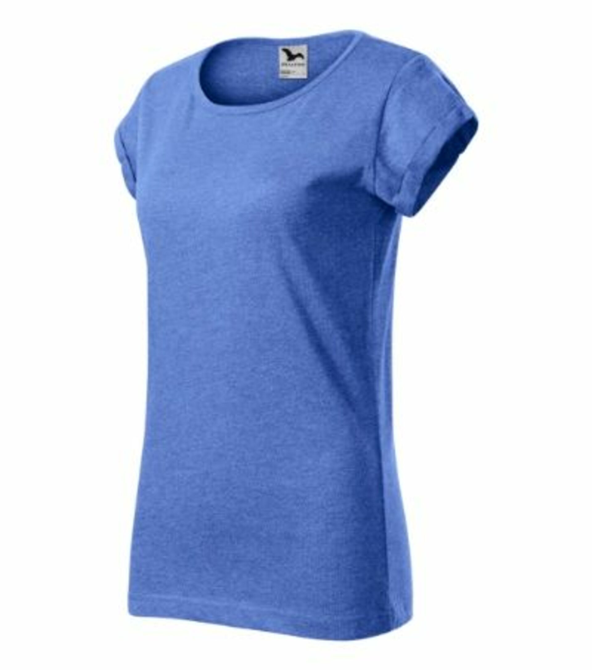 Levně Malfini ADLER FUSION Tričko dámské modrý melír XL