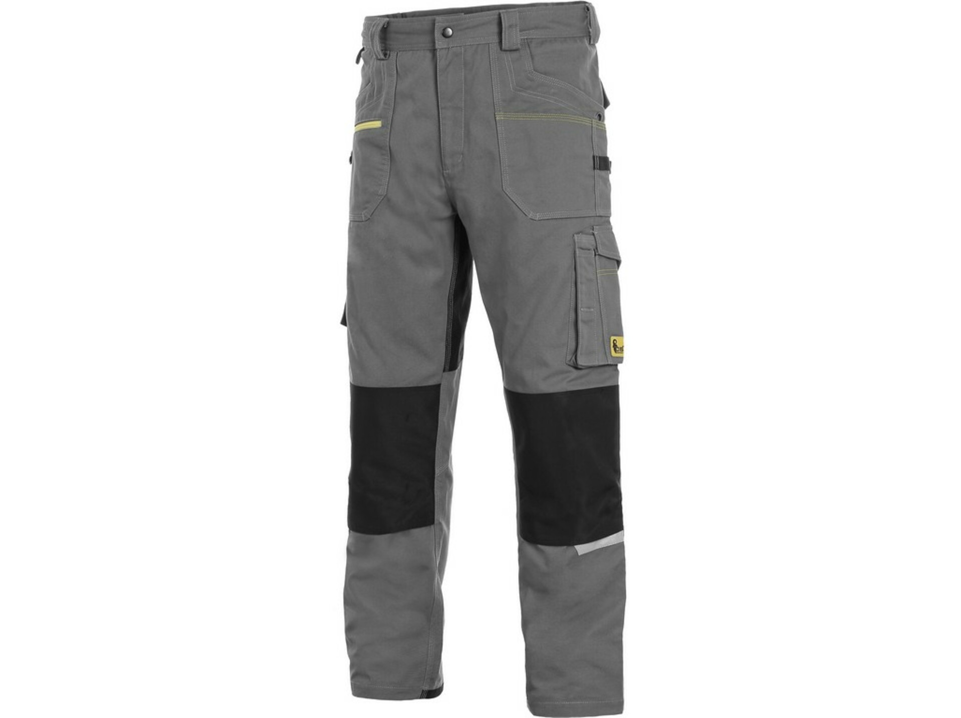 CXS STRETCH pánské Kalhoty pracovní do pasu šedá/černá 62 + Bezplatné vrácení zboží