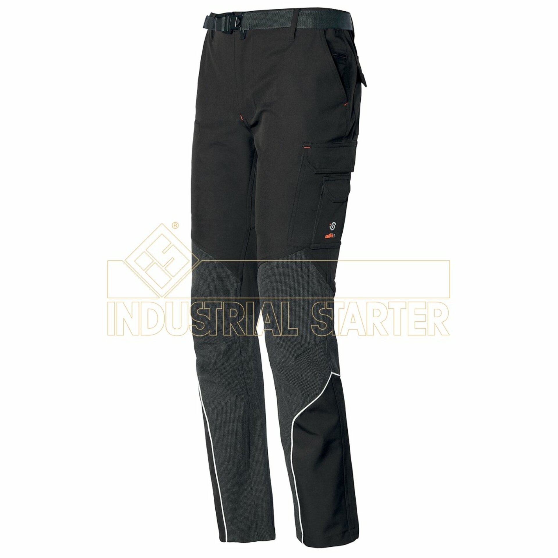 Kalhoty do pasu ISSA HEAVY EXTREME softshellové černá S