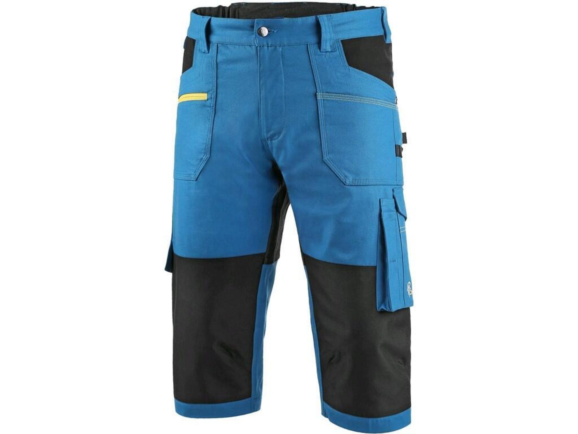 CXS STRETCH pánské 3/4 Kalhoty pracovní středně modrá/černá 60