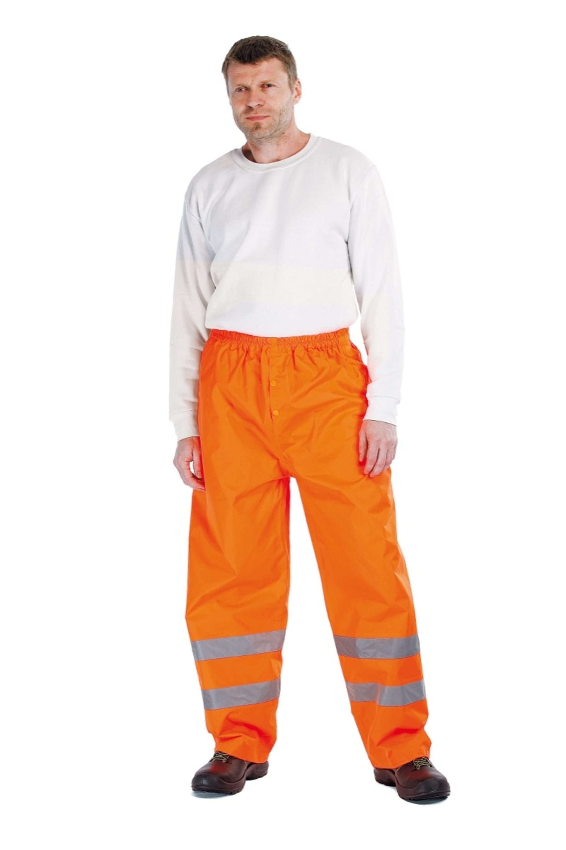 Kalhoty do pasu reflexní nepromokavé  GORDON oranžová  XL