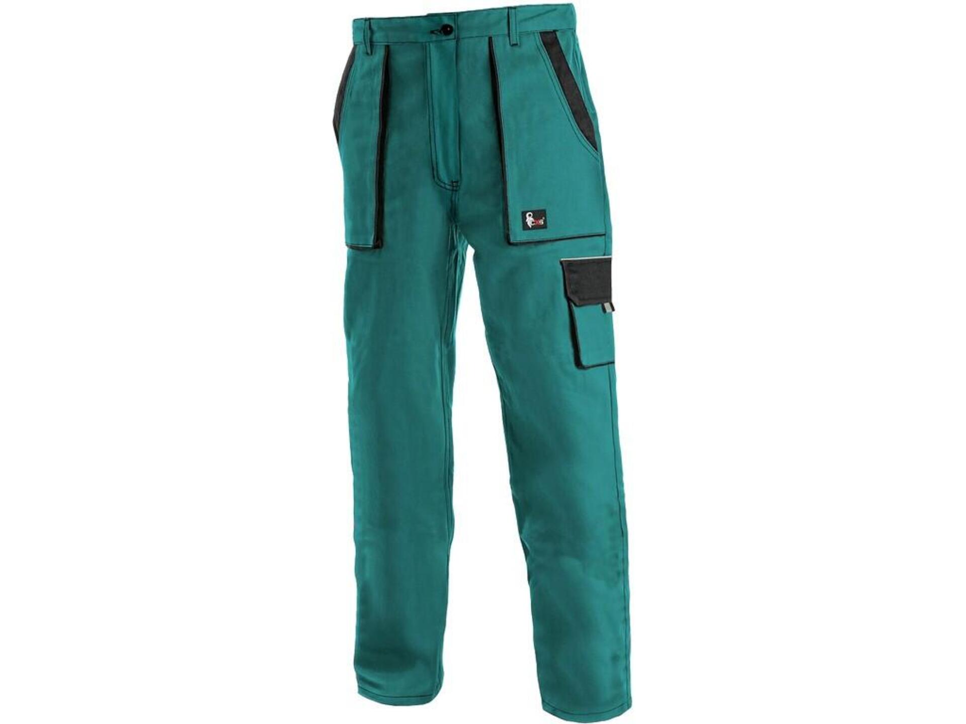 CXS LUX ELENA dámské Kalhoty pracovní do pasu zelená 48
