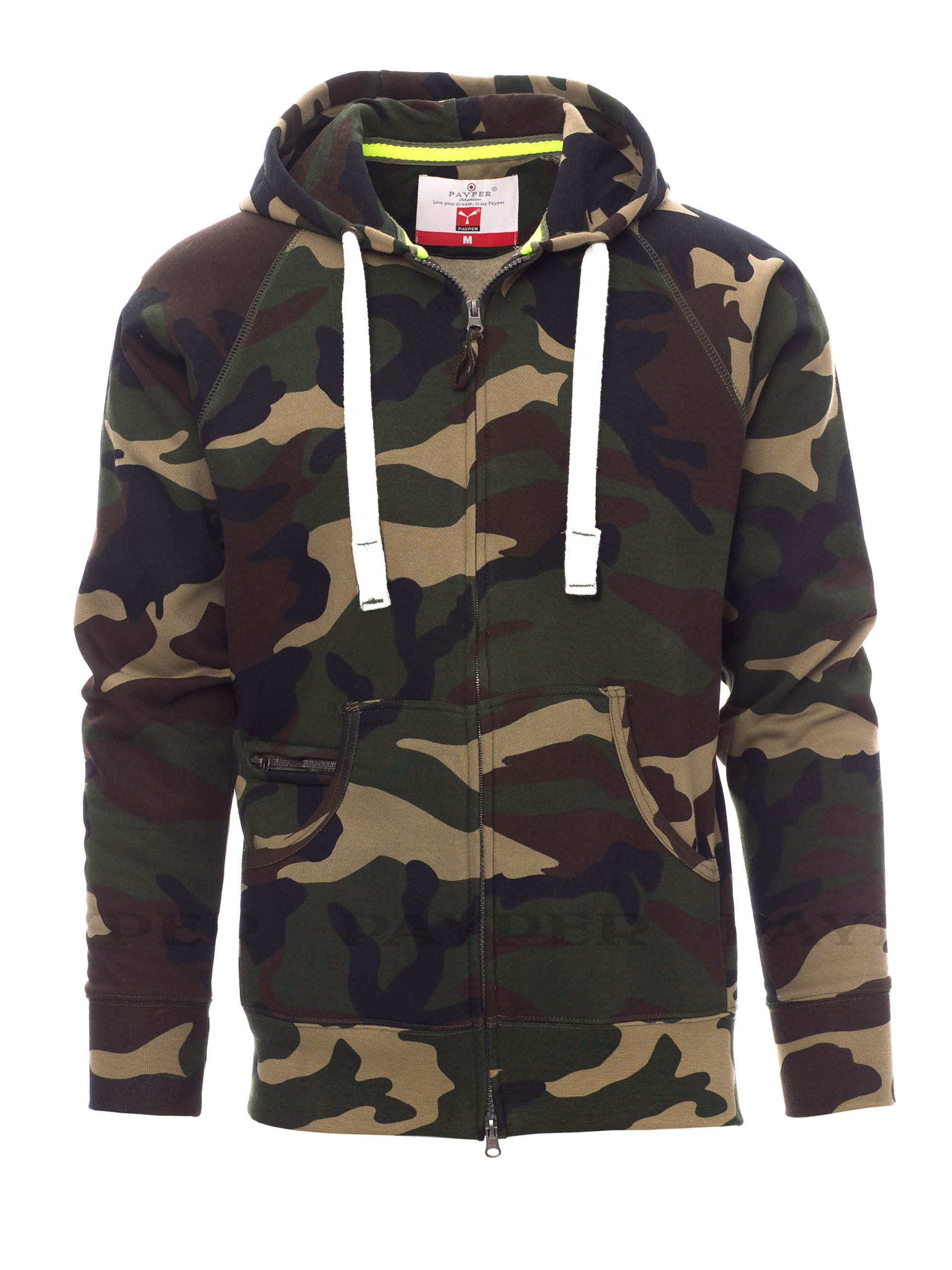 PayPer DALLAS+ pánská s kapucí Mikina camouflage 3XL