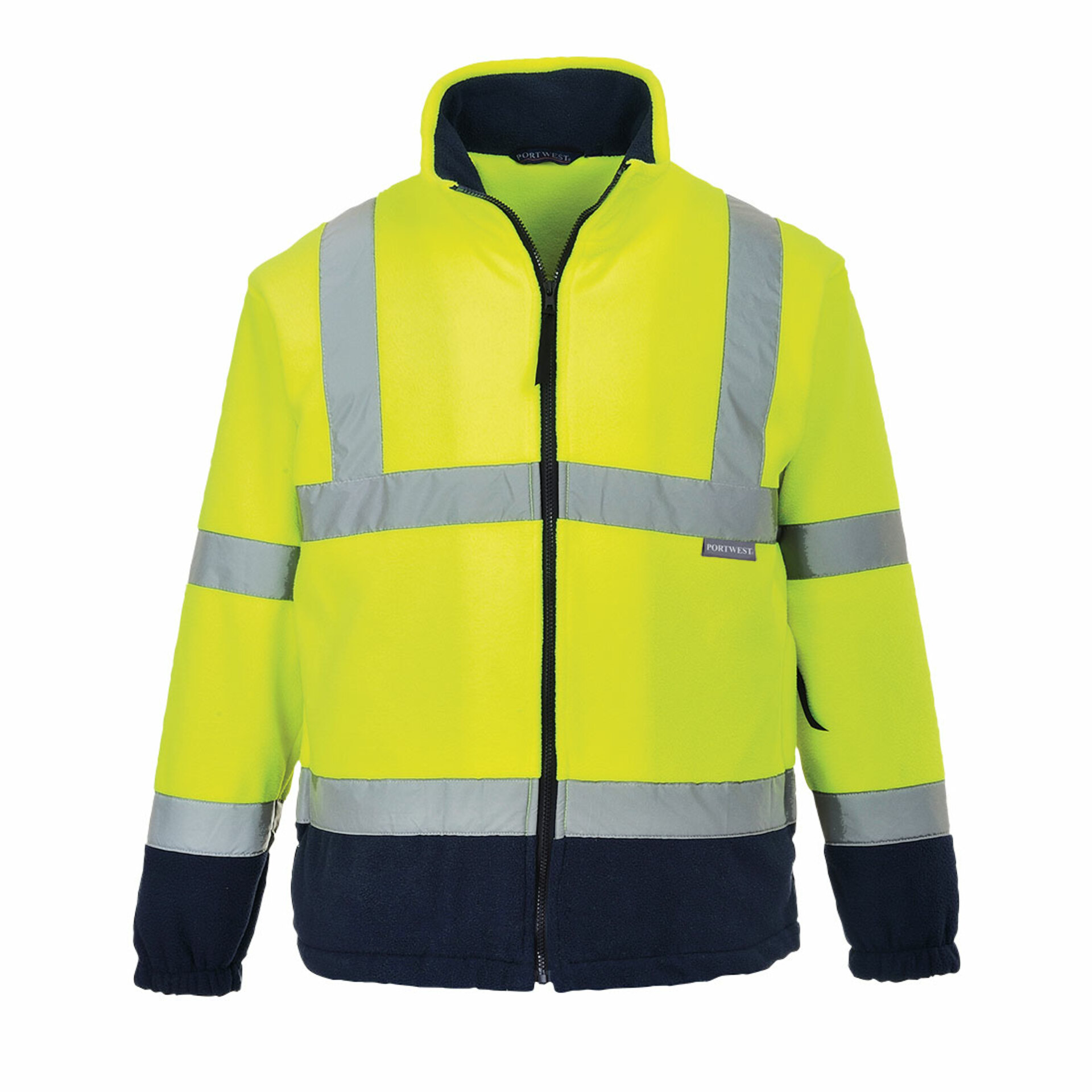 Levně PORTWEST Bunda F301 Hi-Vis fleece dvoubarevná POR-F301ONR Oranžovo-navy