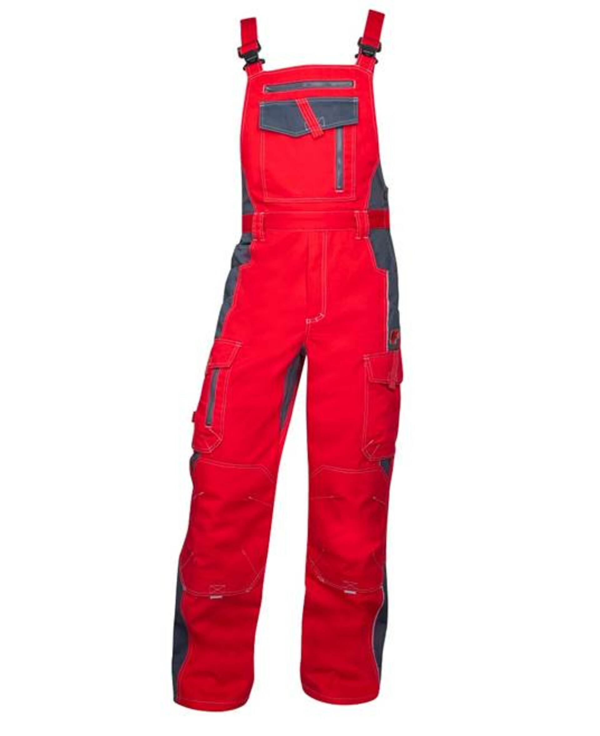 Ardon VISION 03 Kalhoty pracovní s laclem červená  170 S