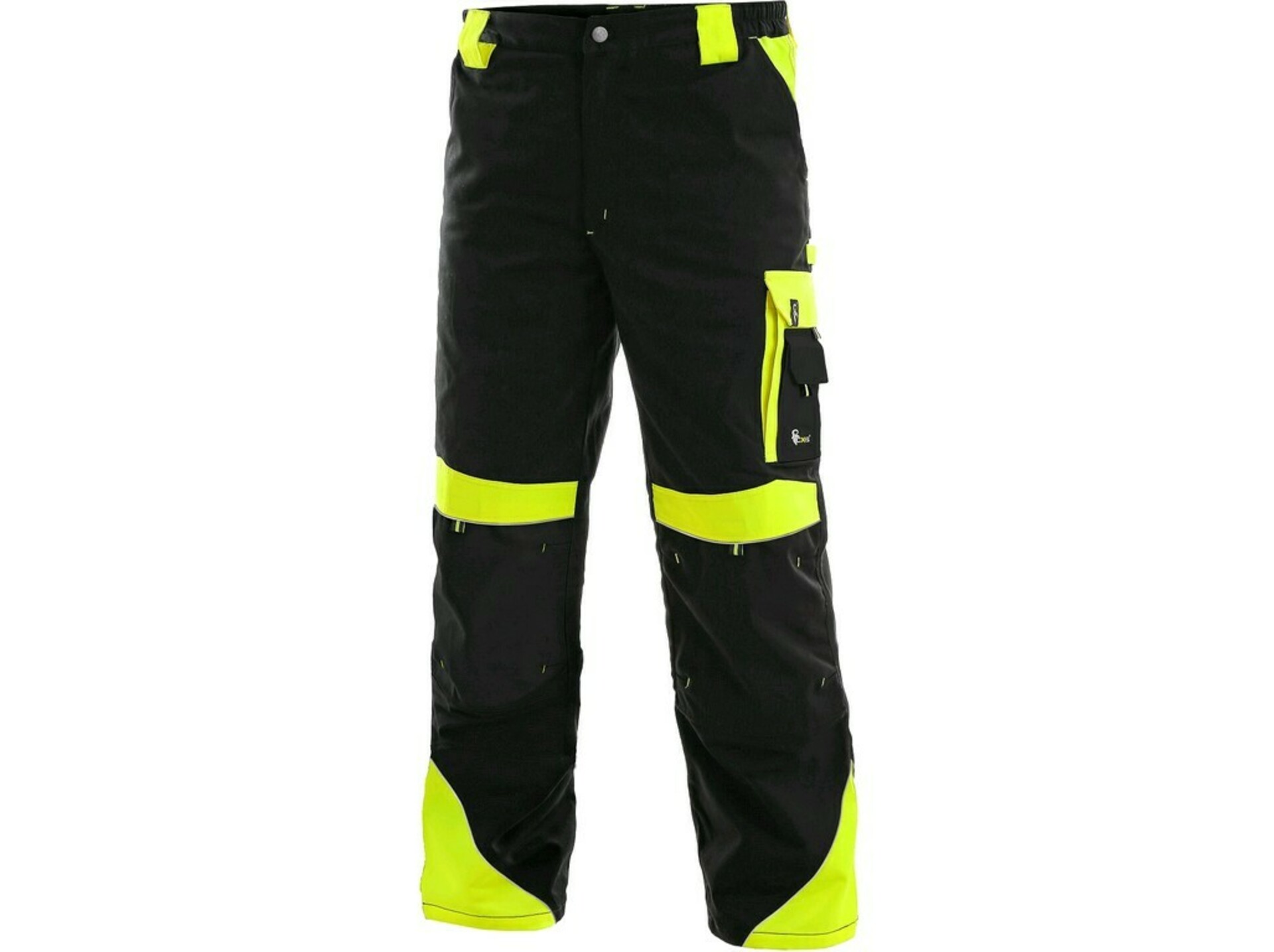 CXS SIRIUS BRIGHTON pánské Kalhoty pracovní do pasu zimní černá/žlutá 48-50 + Bezplatné vrácení zboží