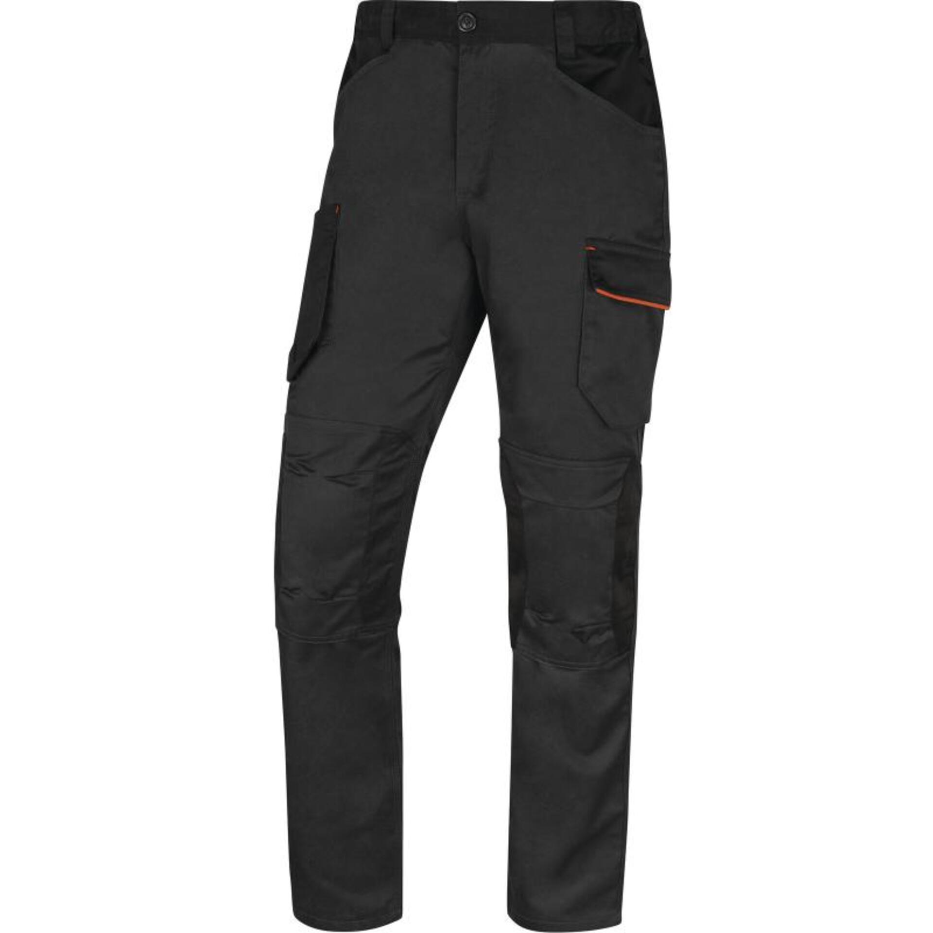 DeltaPlus M2PA3STR Kalhoty pracovní do pasu šedá/oranžová  XL