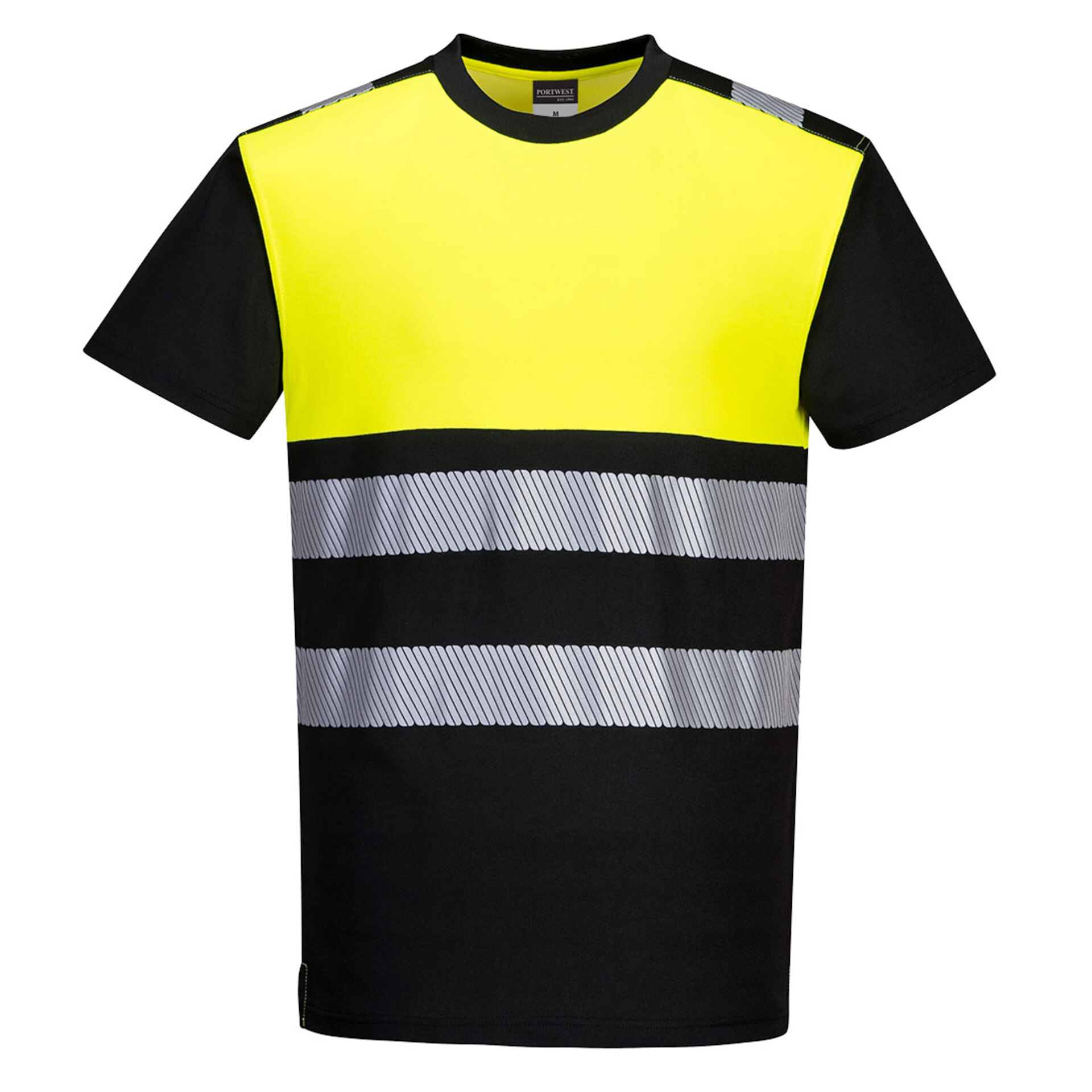 Tričko reflexní Portwest PW311 Hi-Vis černá/žlutá 4XL