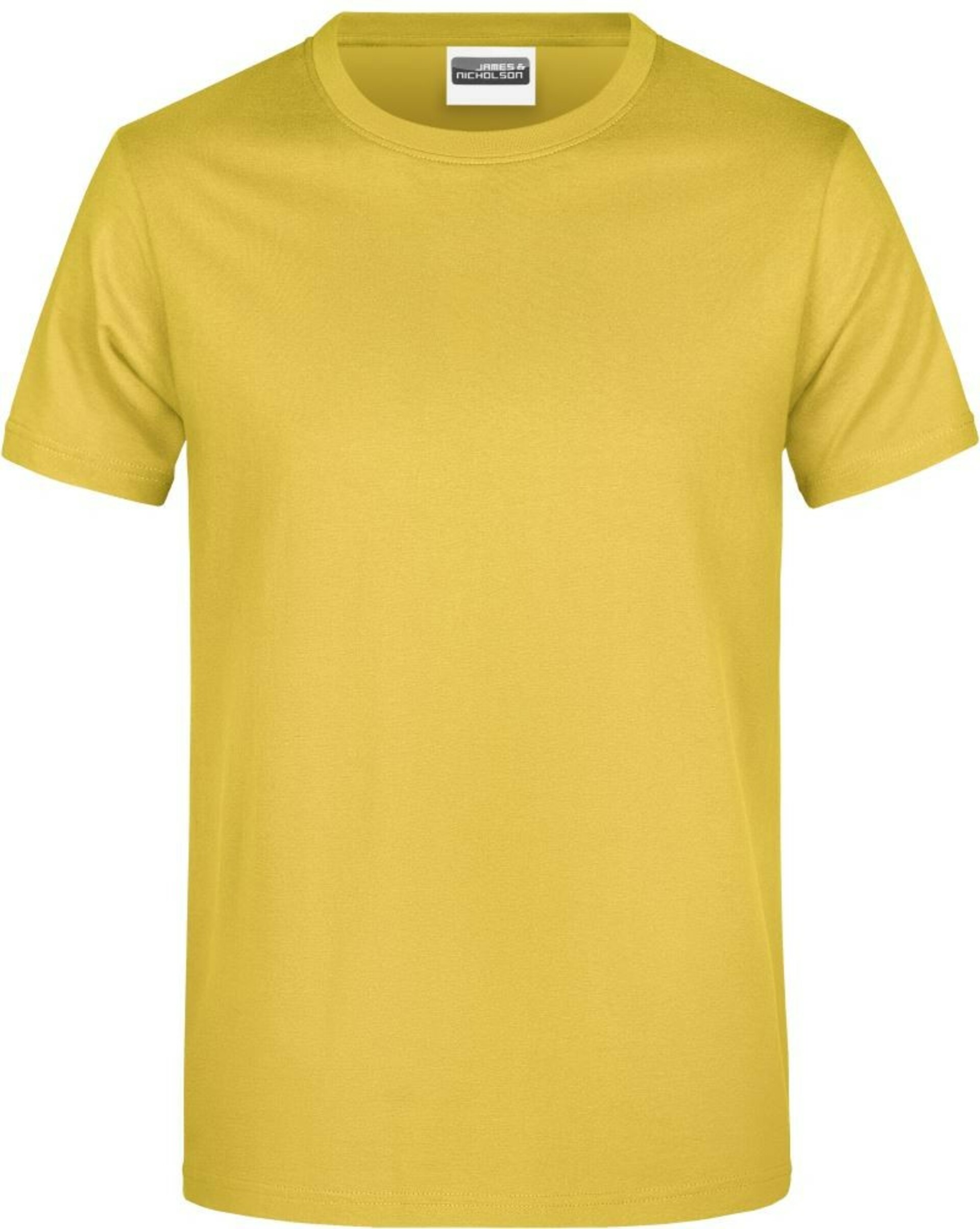 Levně James & Nicholson 0790 Tričko pánské krátký rukáv žlutá XXL