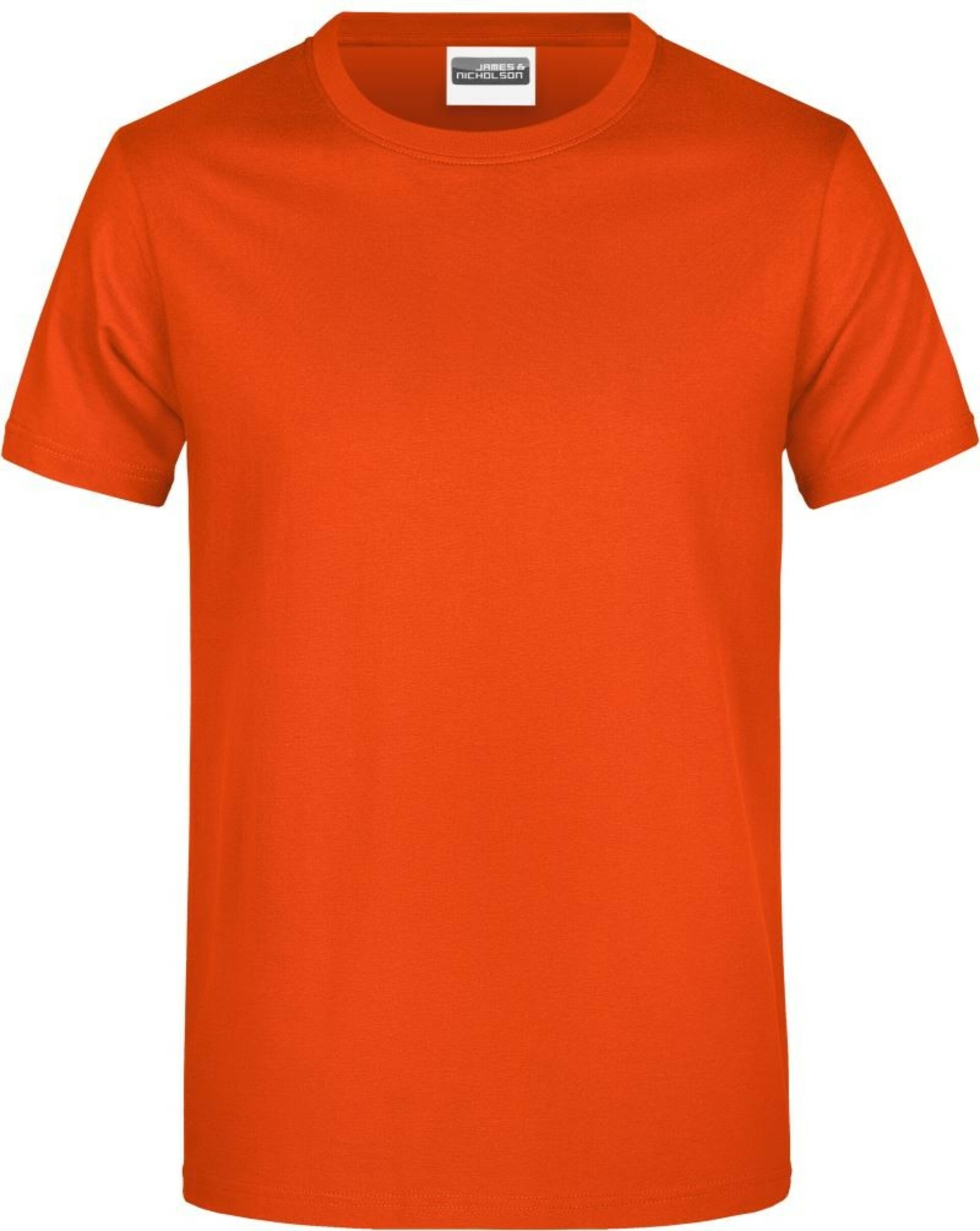Tričko James & Nicholson 0790 pánské krátký rukáv oranžová  XXL