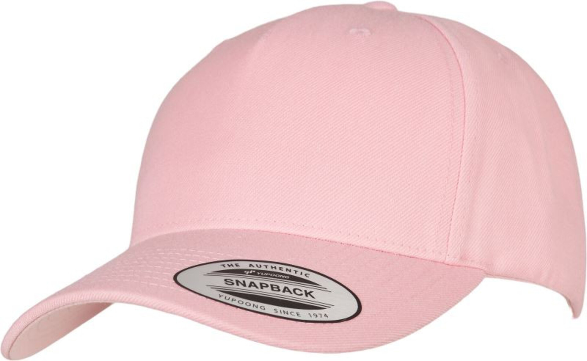 Levně Urban Classics Prémiová 5 panelová snapback kšiltovka Flexfit Yupoong s příměsí vlny prism pink