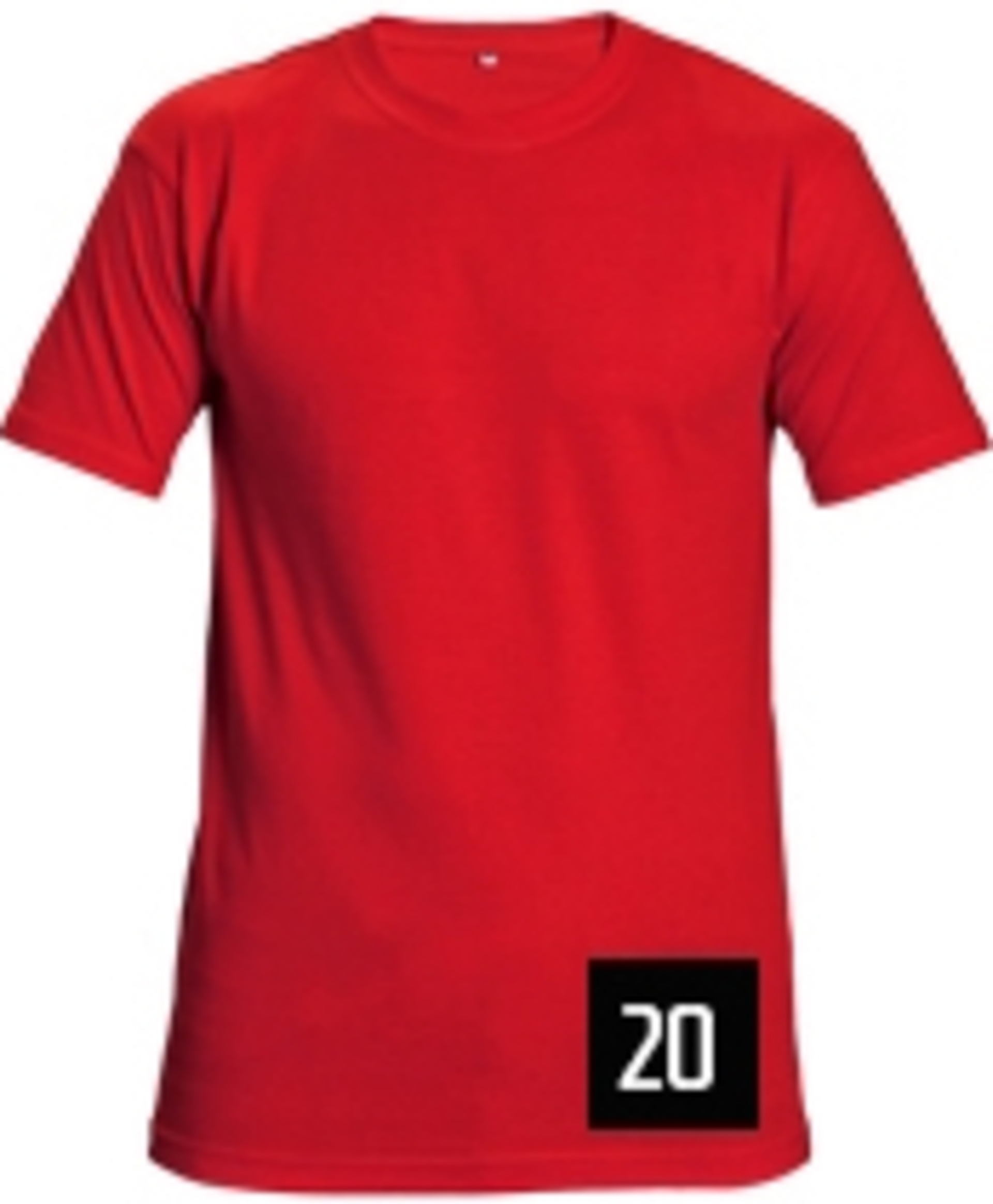 Levně Cerva TEESTA UNI Tričko červená XL