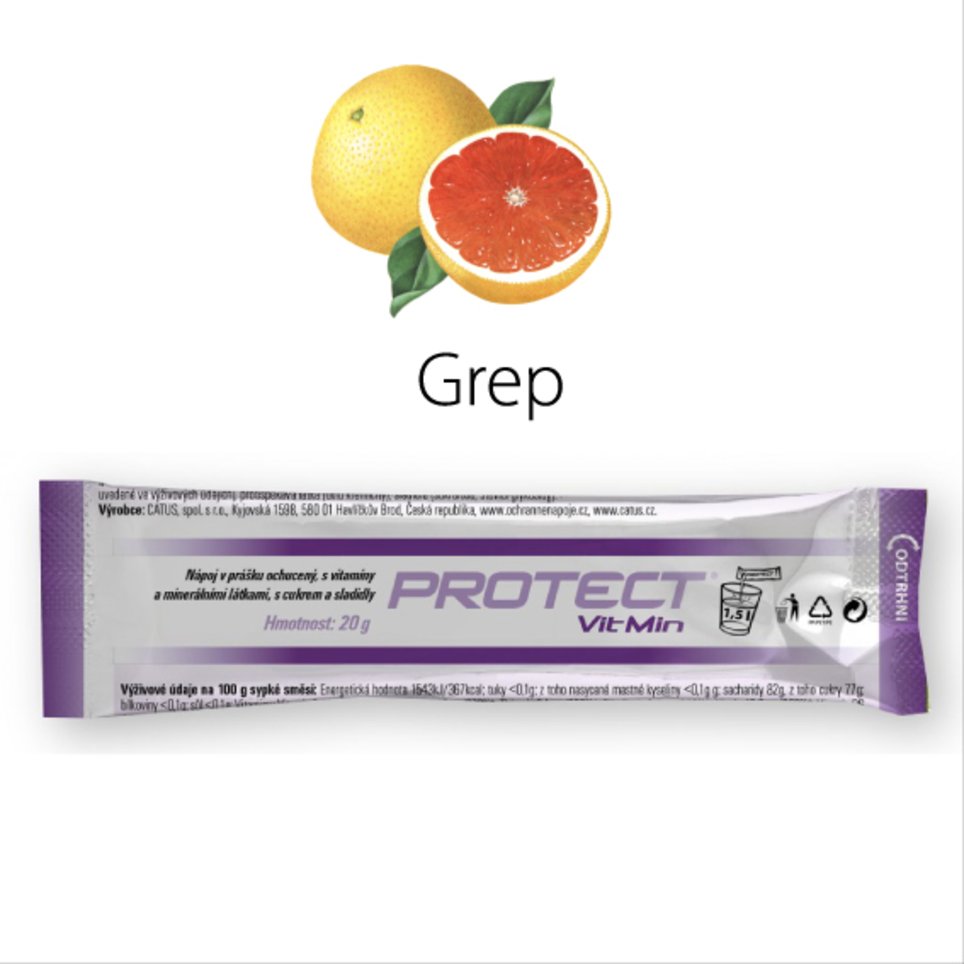 Levně PROTECT VITMIN Nápoj grep