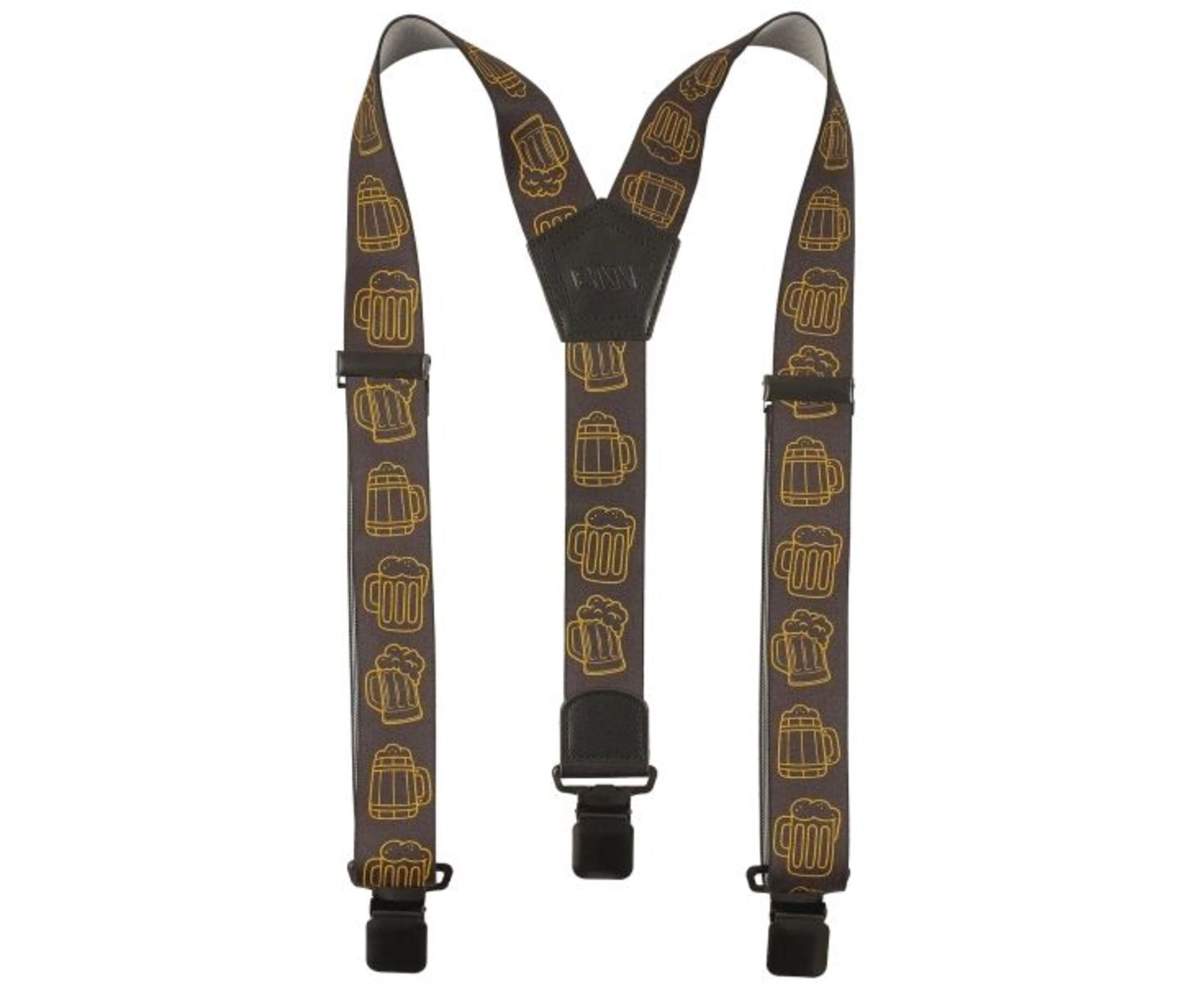 Levně BENNON BENNONKY BEER BRACES BLACK/YELLOW Šle