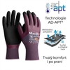 Rukavice povrstvené ATG maxidry elite 64-225 nitril blistr